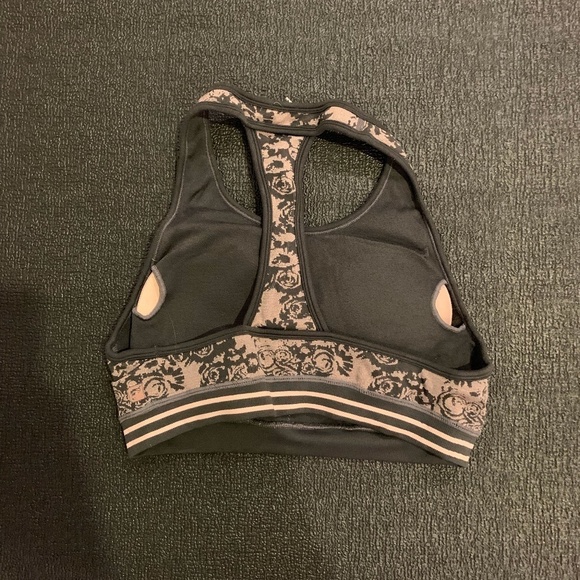 Fabletics Brynn Seamless Sports Bra Pink/Gray - Picture 3 of 7